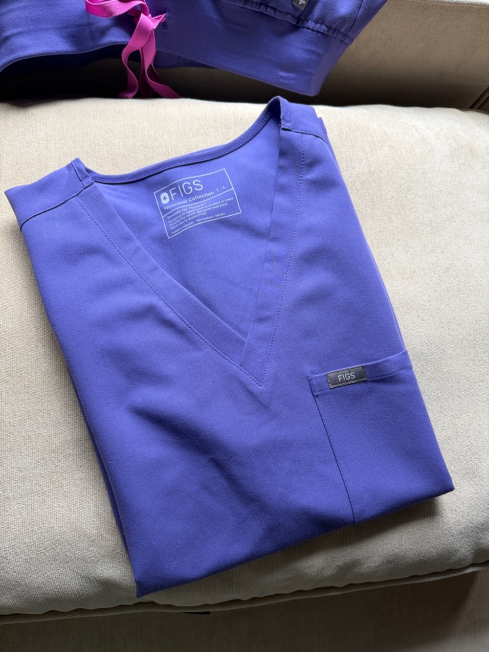 Catarina One-Pocket Scrub Top™ -  AMETHYST  *LIMITED EDITION* - Picture 5 of 5